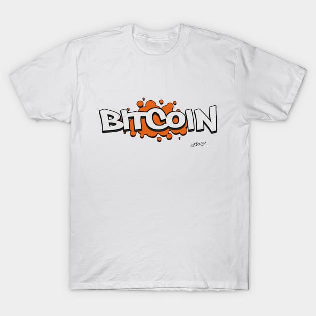Bitcoin Graffiti T-Shirt by CONANdesigns